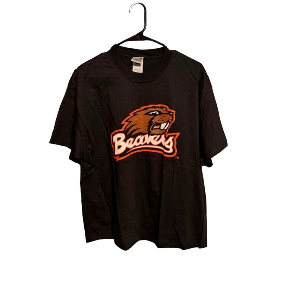 OSU Oregon State University Beavers T Shirt Black Men Large